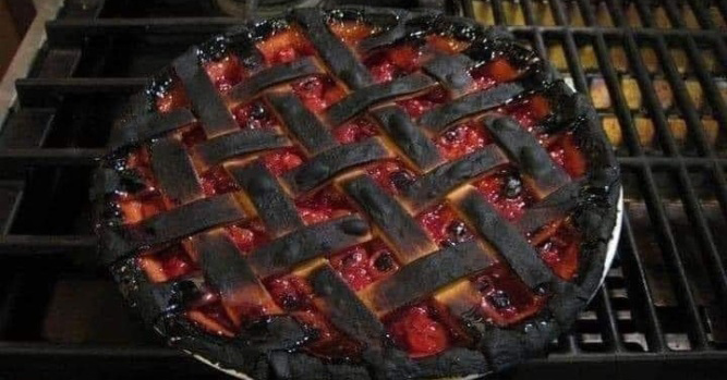 Burnt pie